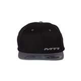 MTI Flatbill Snapback Hat with Contrasting Grey Bill