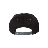 MTI Flatbill Snapback Hat with Contrasting Grey Bill