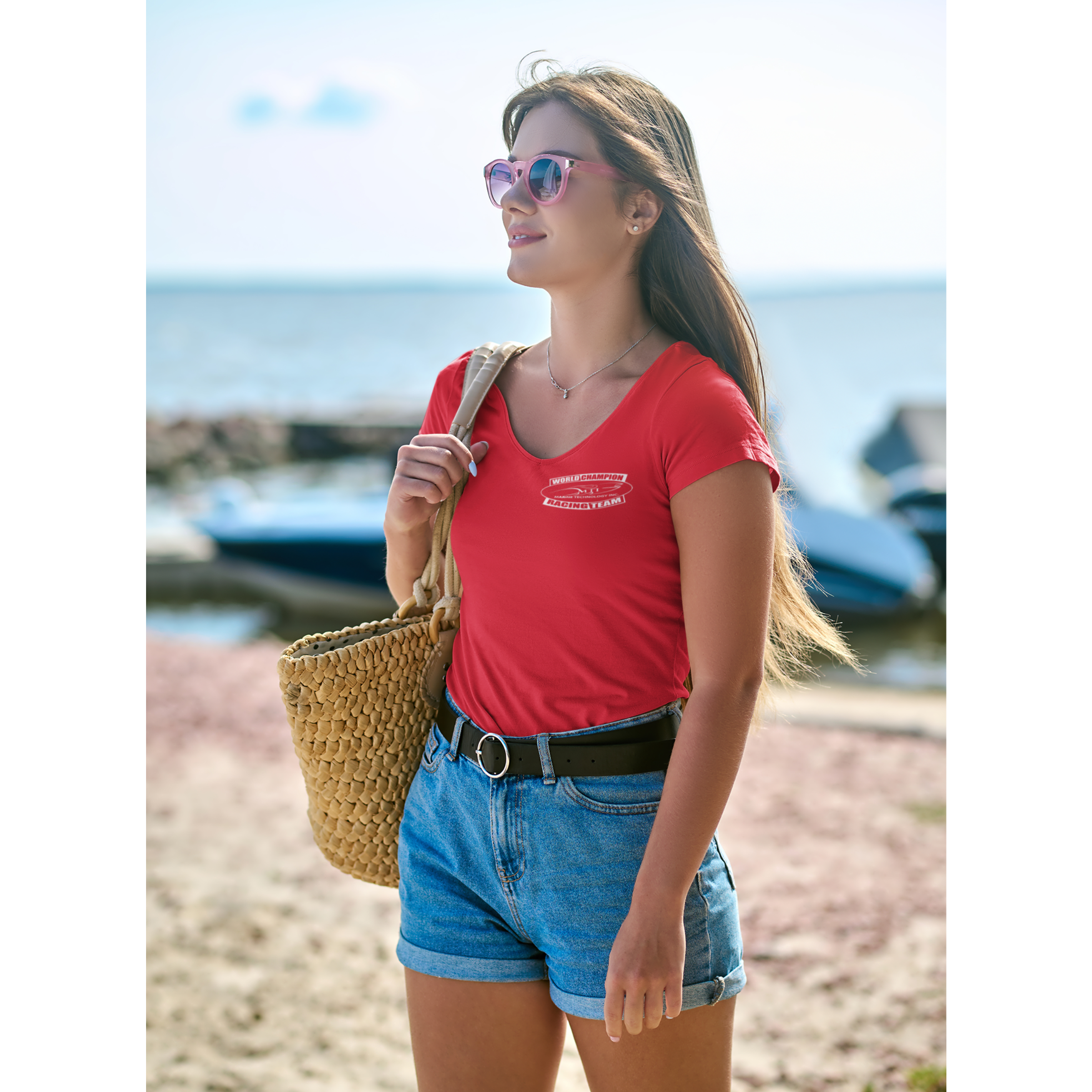 MTI Ladies V-Neck Tee