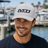 MTI BOATS Raised Embroidery Legacy Cut Above Baseball Cap