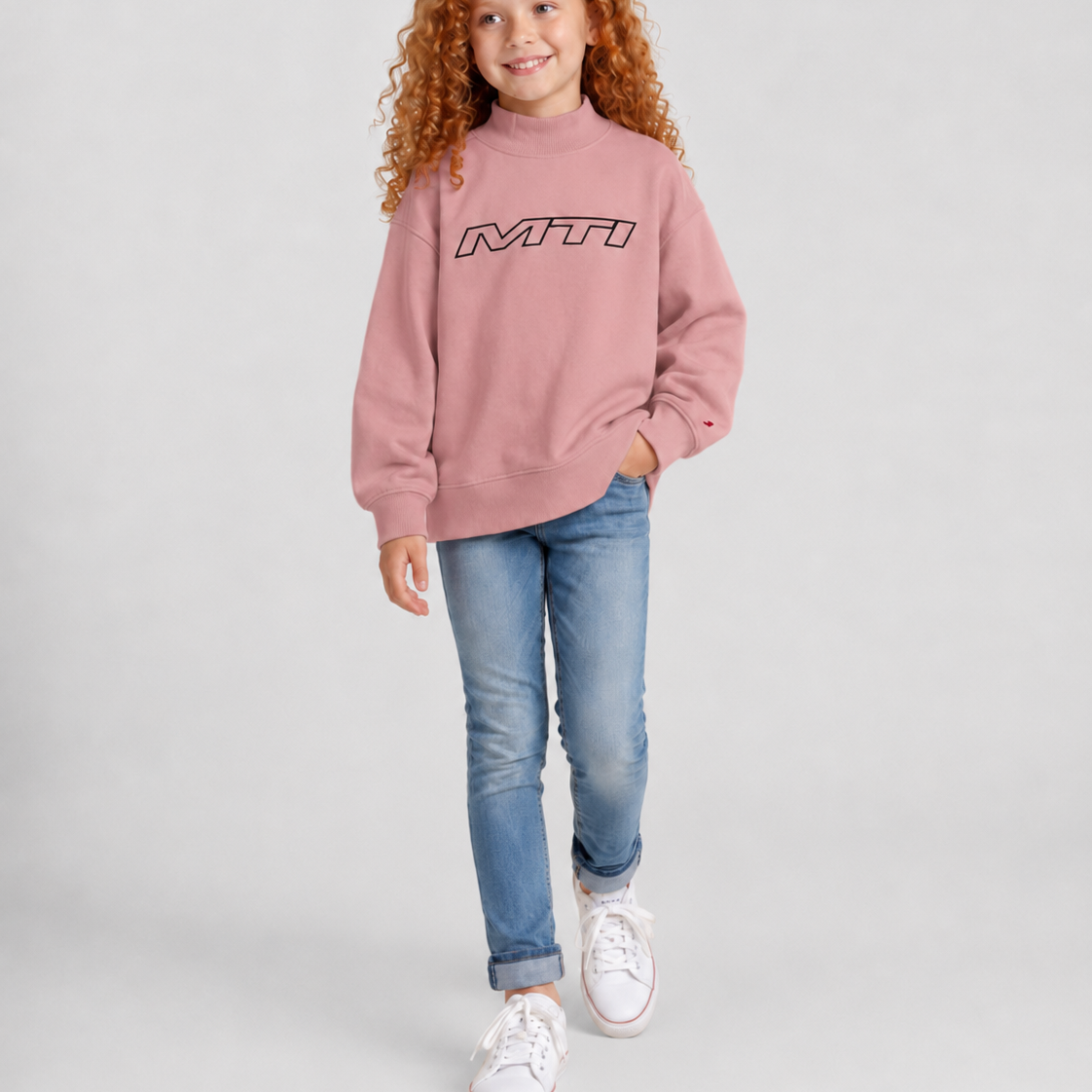 Legacy Youth Diana Oversized Mockneck Crew