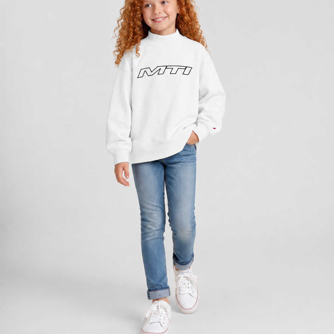 Legacy Youth Diana Oversized Mockneck Crew